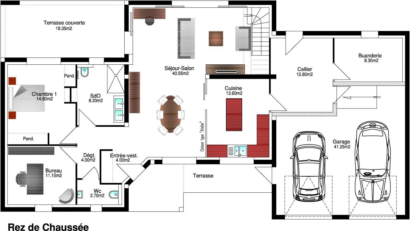 Clara 3ch171+B — modèle de maison