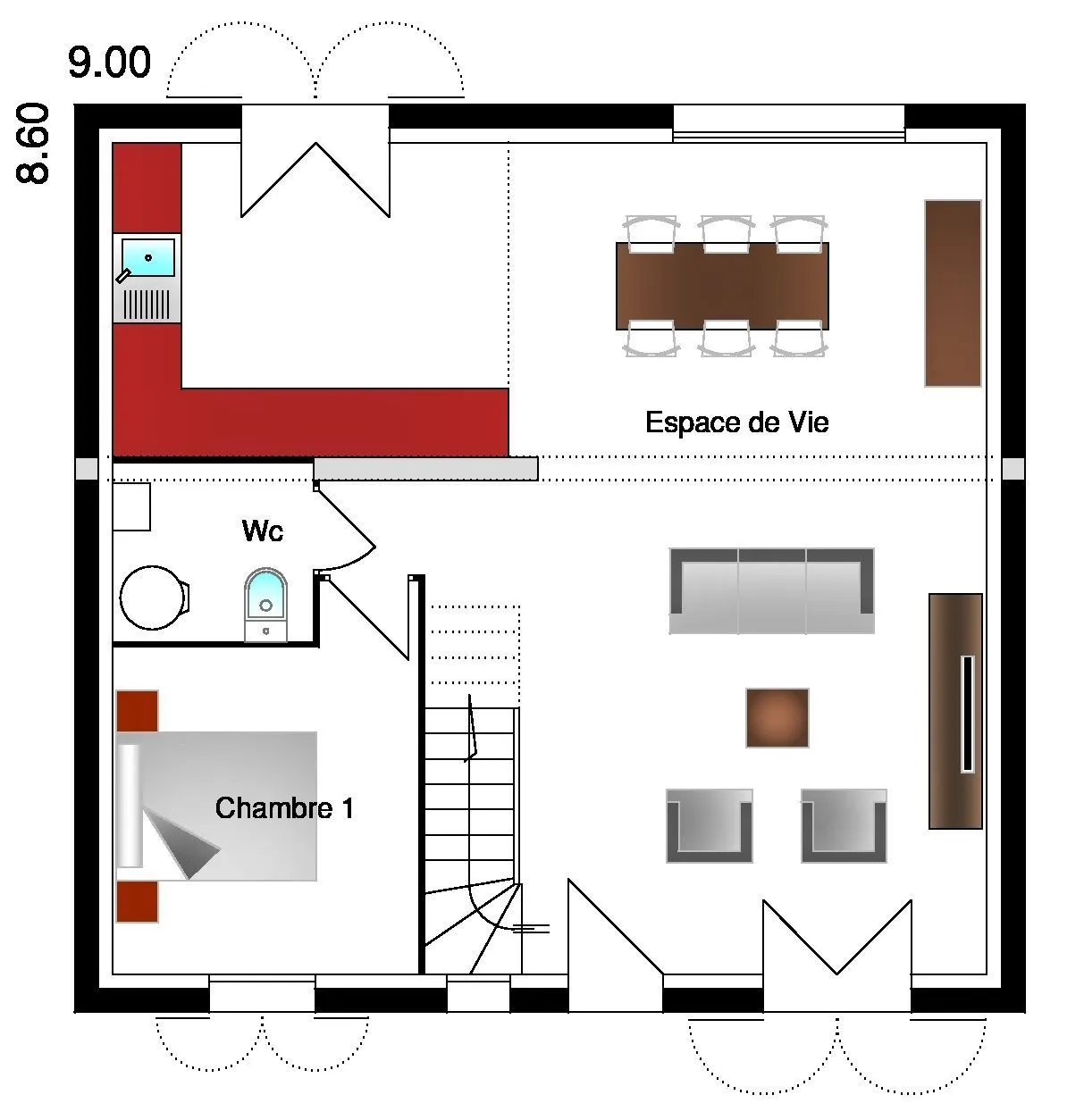 Julia 5ch120 — modèle de maison