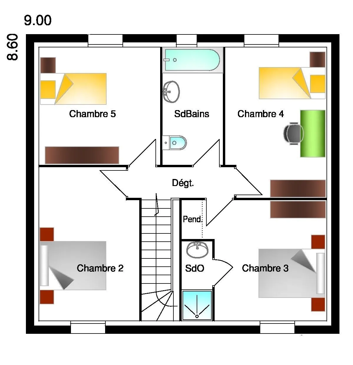 Julia 5ch120 — modèle de maison