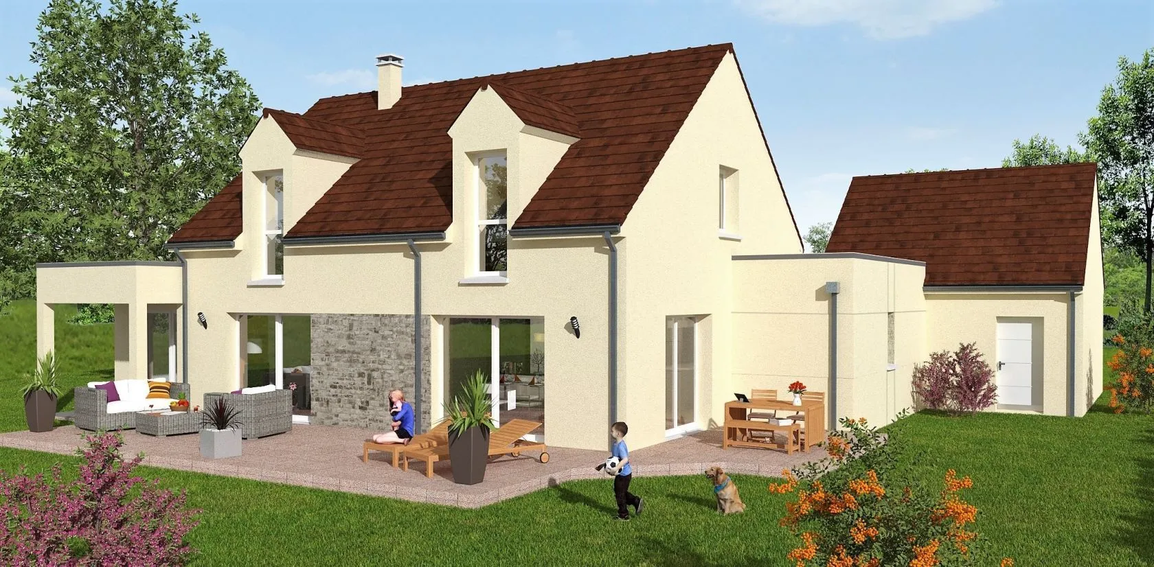 Maison neuve 149 m² à La Brosse-Montceaux (77940)