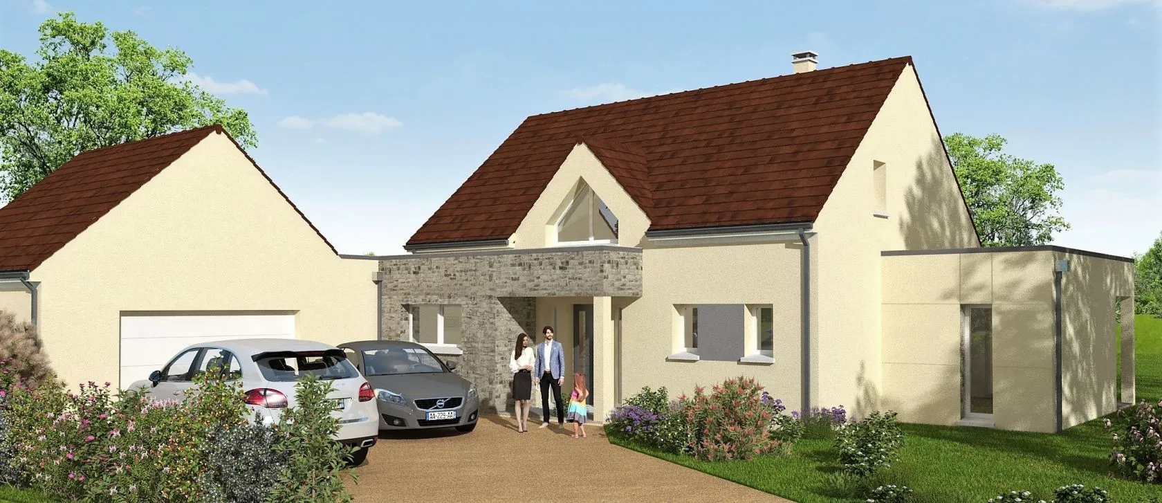 Maison neuve 149 m² à La Brosse-Montceaux (77940)