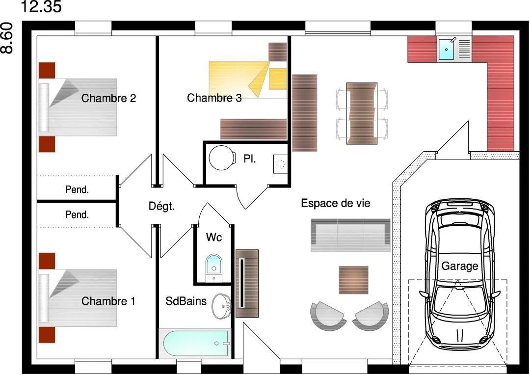 Chloé 3ch75 — modèle de maison