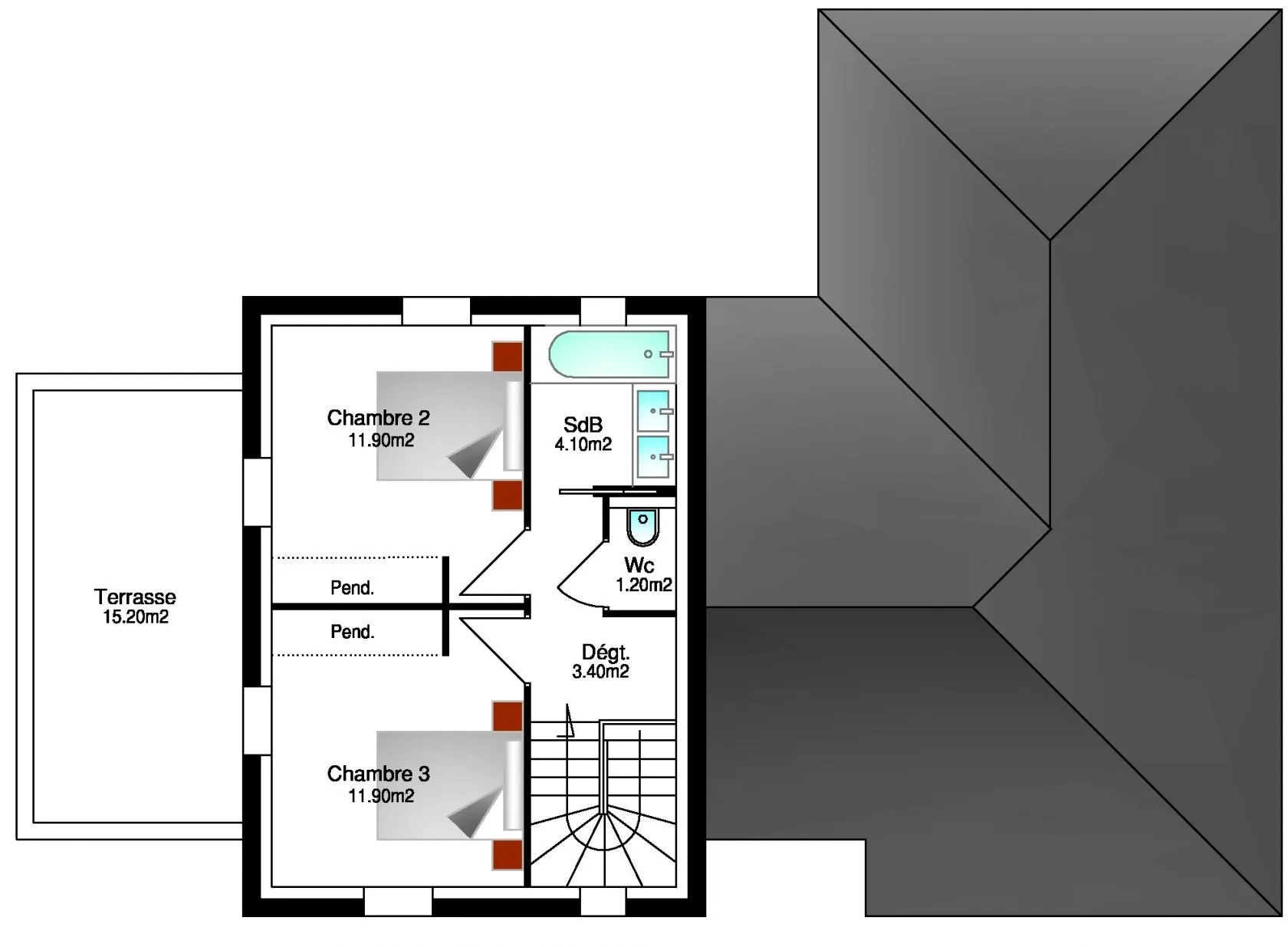 Sophia 3ch152+B — modèle de maison