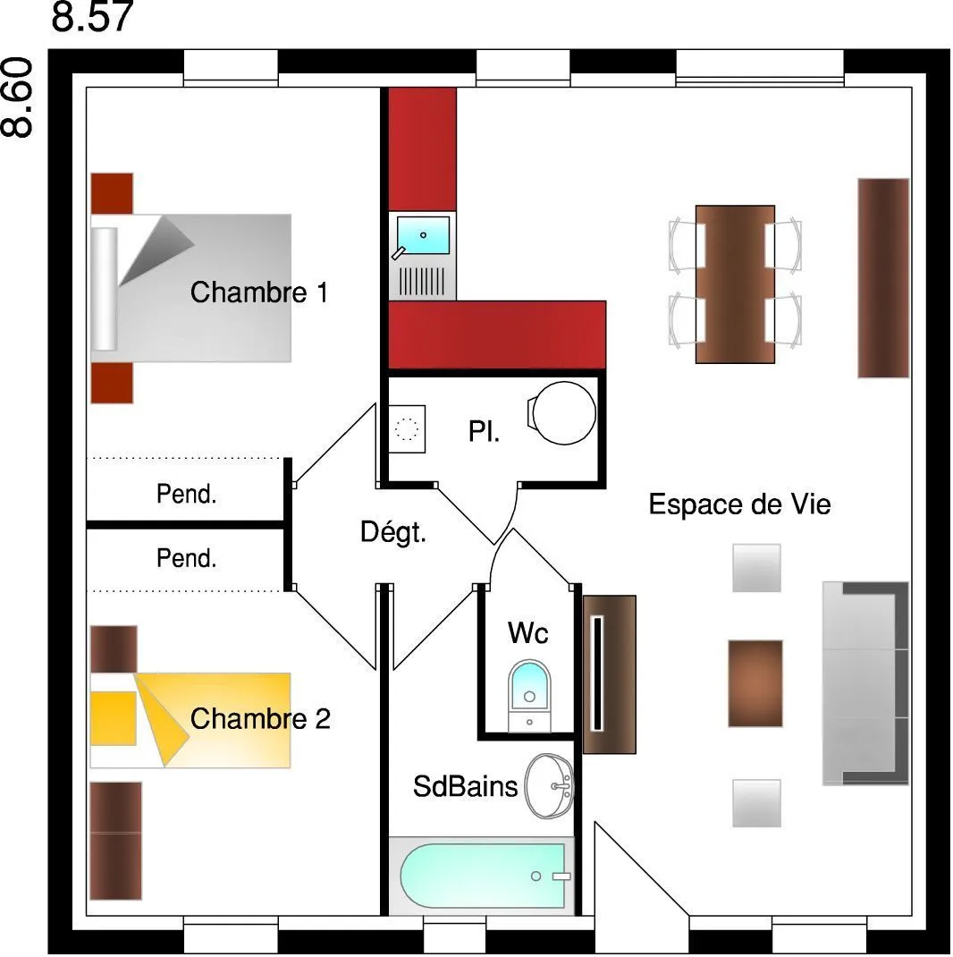 Fanny 2ch60 — modèle de maison