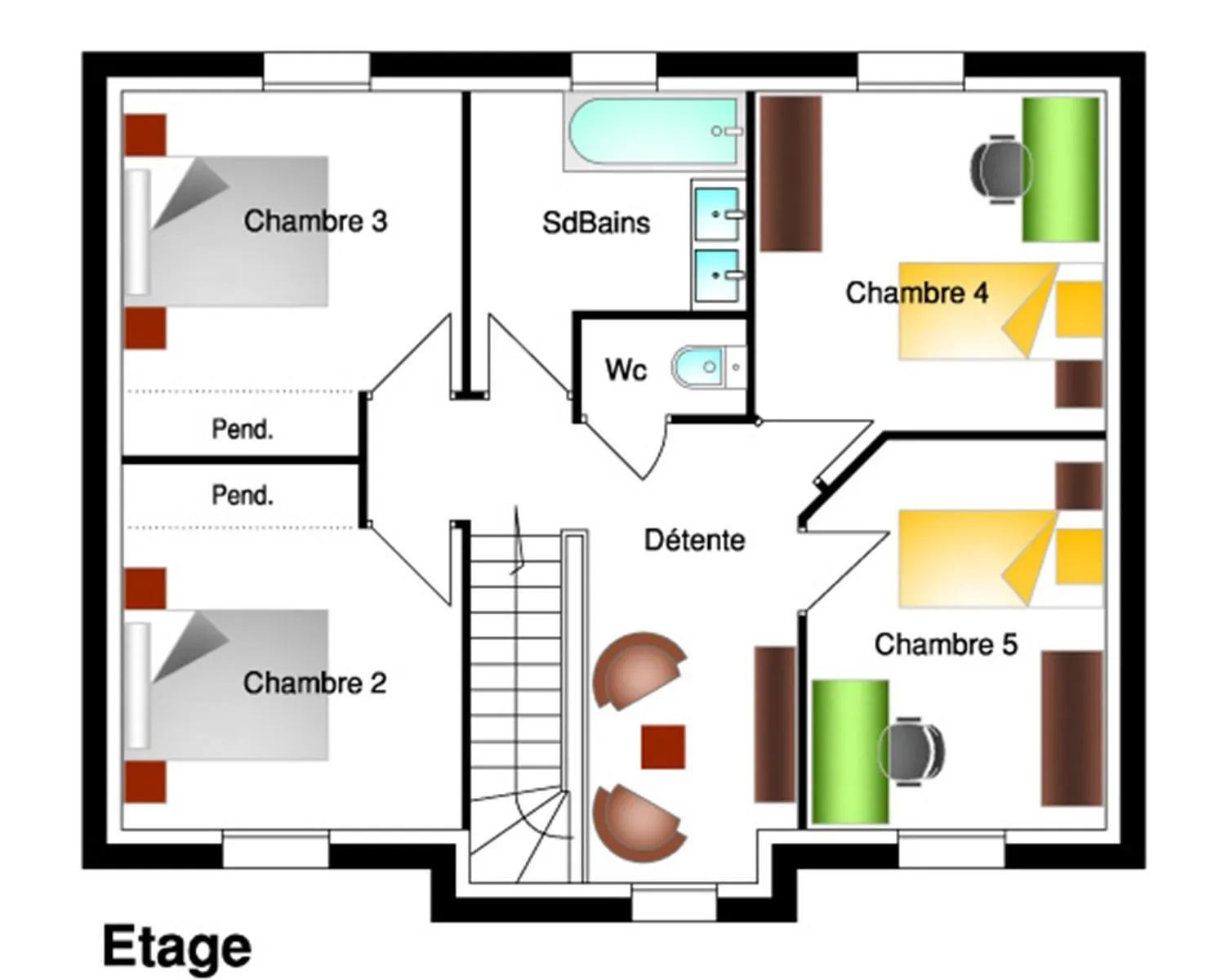 Olivia 5ch120 — modèle de maison
