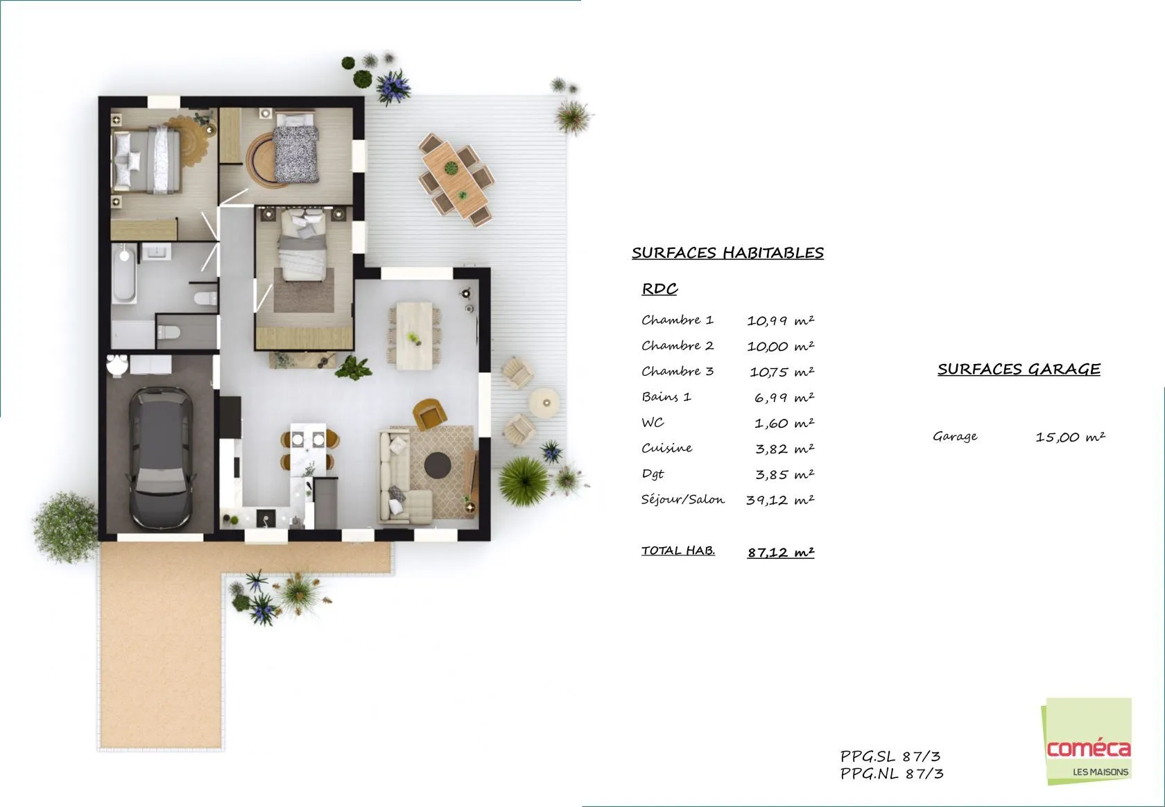 Maison neuve 87 m² à Mouilleron-le-Captif (85000)