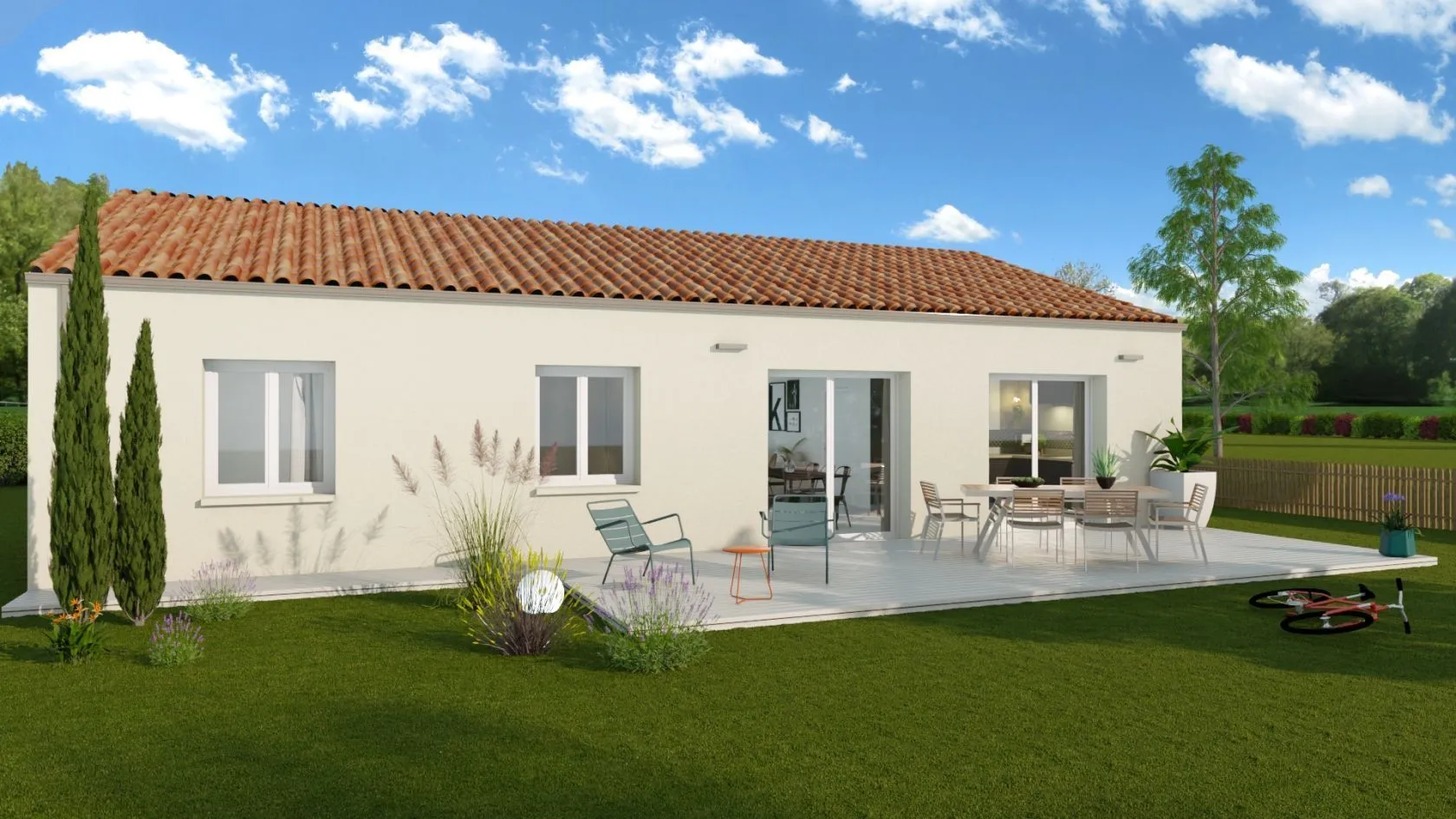Maison neuve 104 m² à Chaillé-sous-les-Ormeaux (85310)