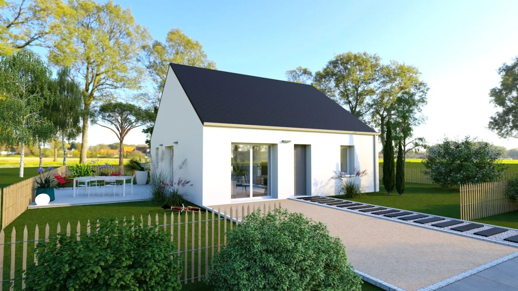 Maison neuve 73 m² à Rouans (44640)