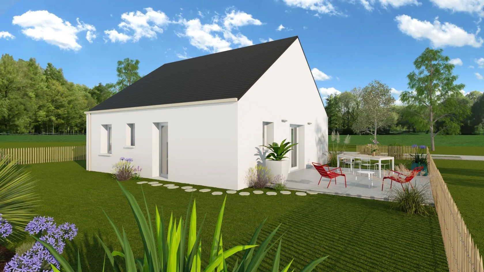 Maison neuve 73 m² à Rouans (44640)