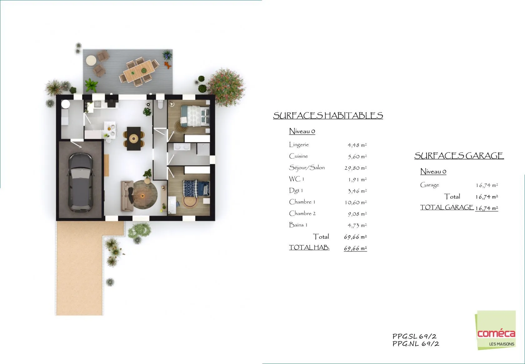 Maison neuve 70 m² à Montaigu (85600)