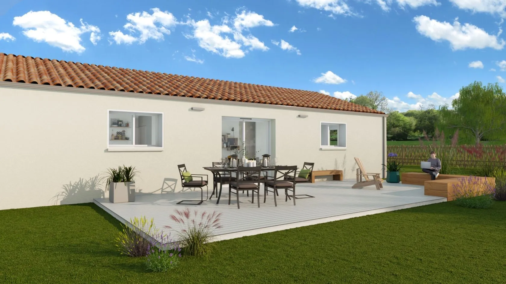 Maison neuve 83 m² à Bournezeau (85480)