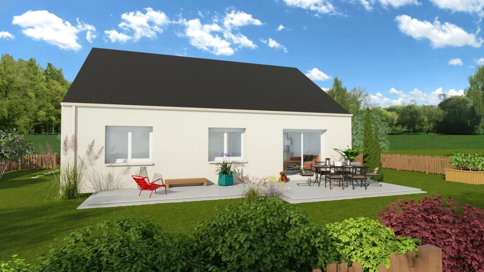 Maison neuve 90 m² à Fresnay-en-Retz (44580)