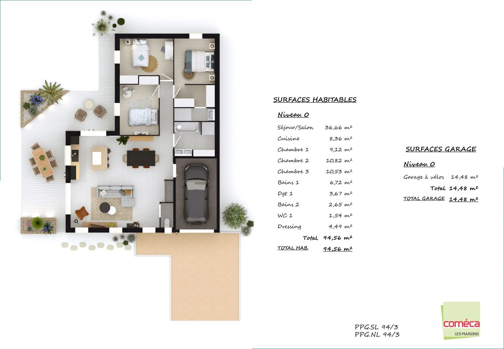 Maison neuve 95 m² à Aubigny (85430)