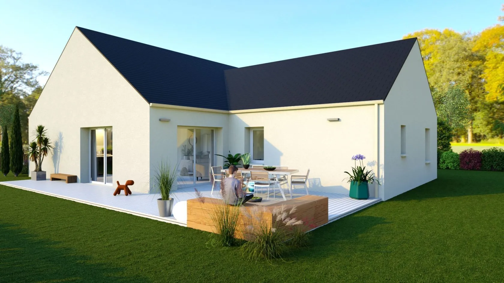 Maison neuve 119 m² à Moutiers-en-Retz (44760)