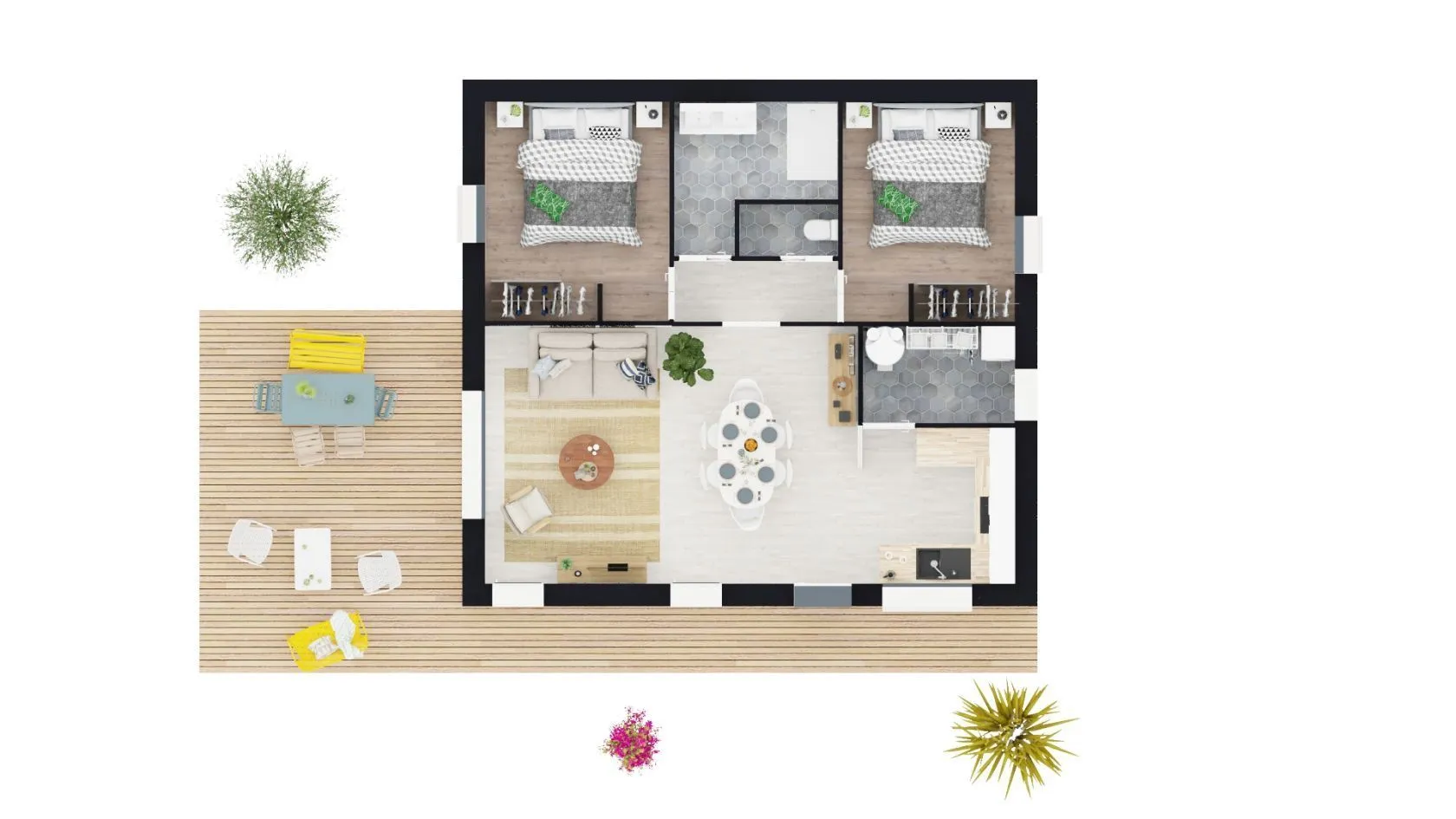 Maison neuve 60 m² à La Plaine-sur-Mer (44770)