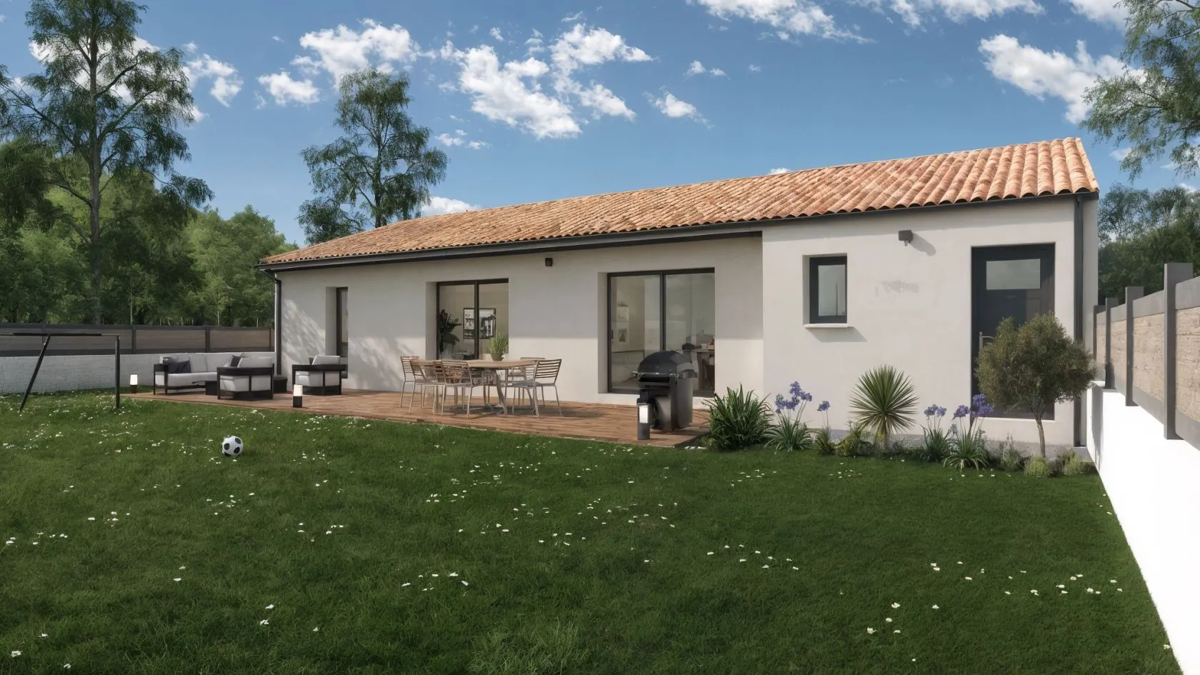 Maison neuve 104 m² à Saint-Mars-de-Coutais (44680)