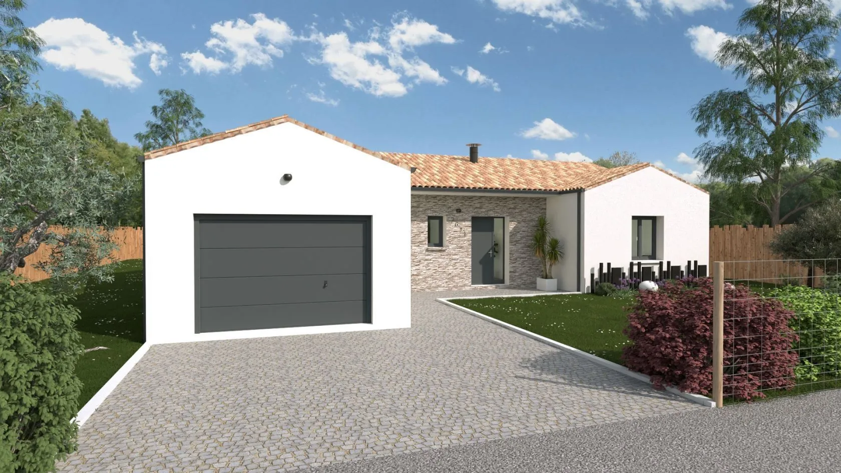 Maison neuve 128 m² à Brains (44830)