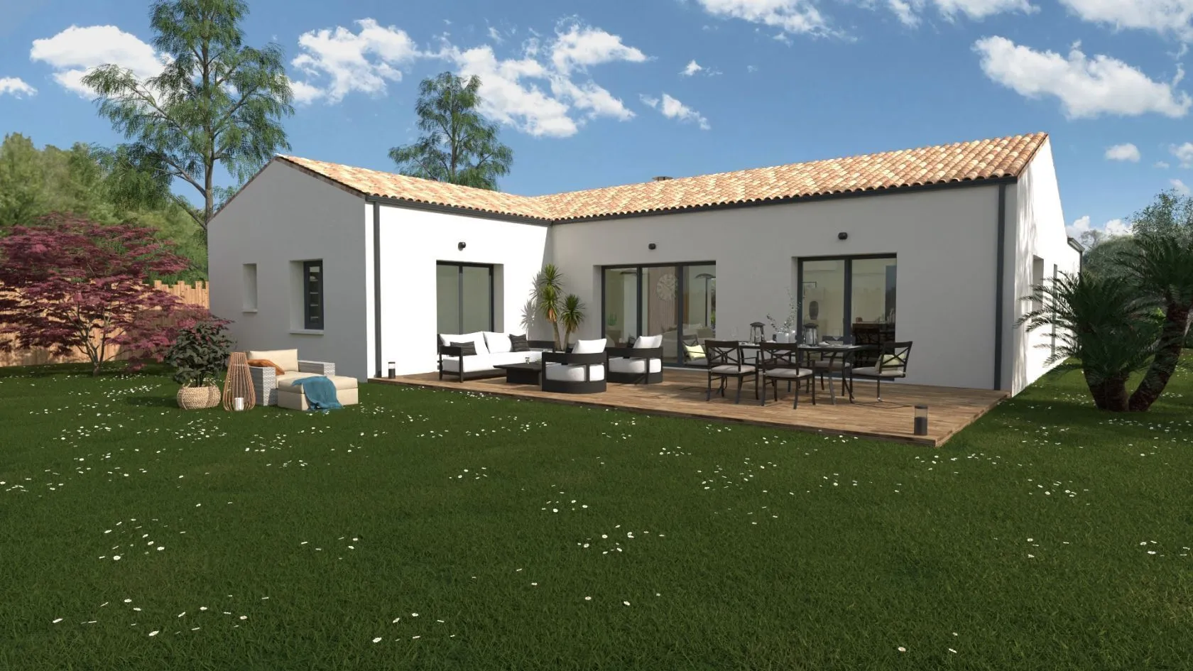 Maison neuve 128 m² à Brains (44830)