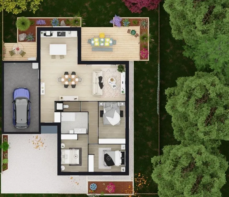 Maison neuve 93 m² à Mouilleron-le-Captif (85000)