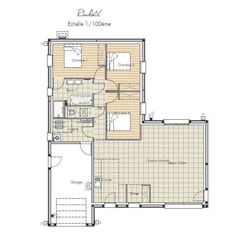Maison neuve 102 m² à Dompierre-sur-Yon (85170)