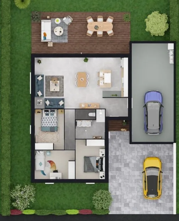 Maison neuve 85 m² à La Chapelle-Palluau (85670)