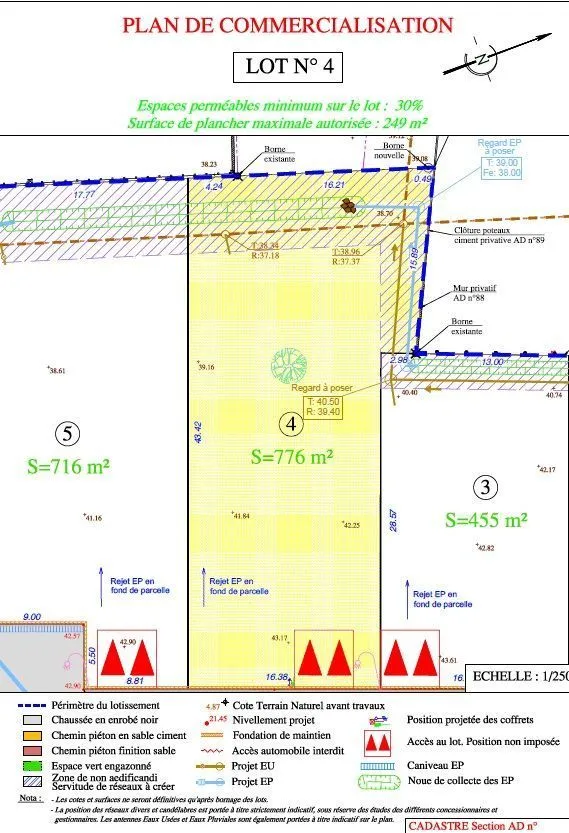 Terrain à bâtir 776 m² à La Chapelle-Palluau (85670)