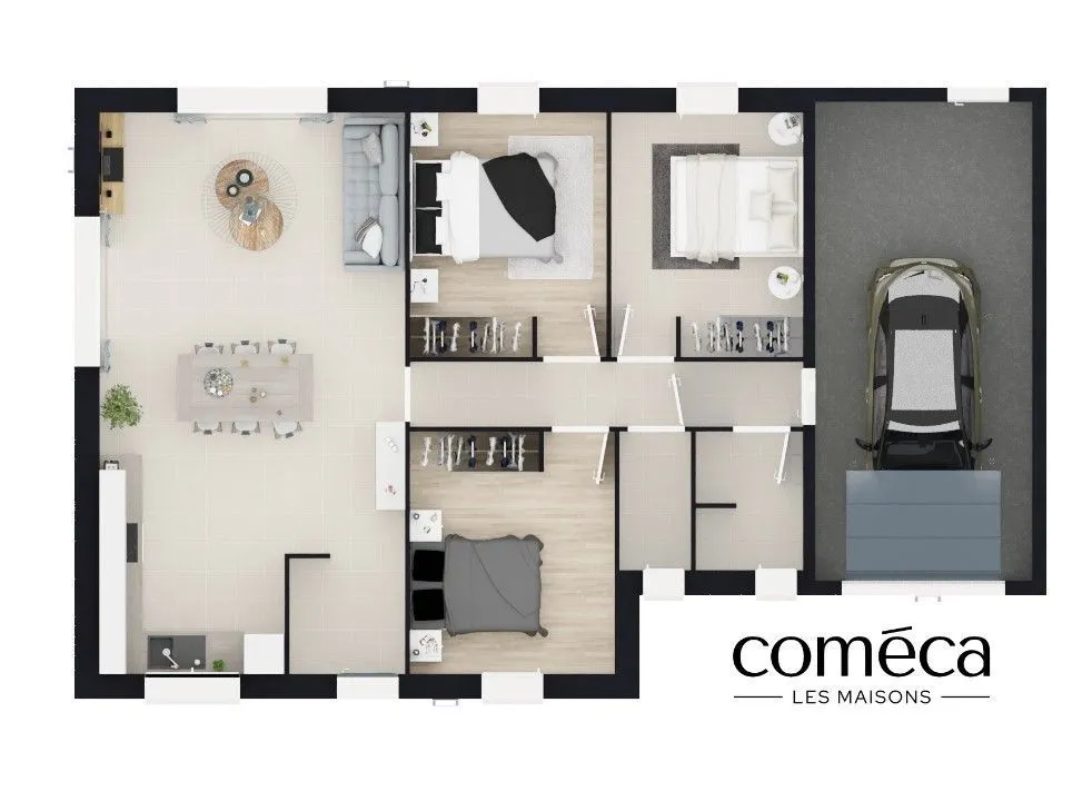Maison neuve 79 m² à Saint-Cyr-en-Talmondais (85540)