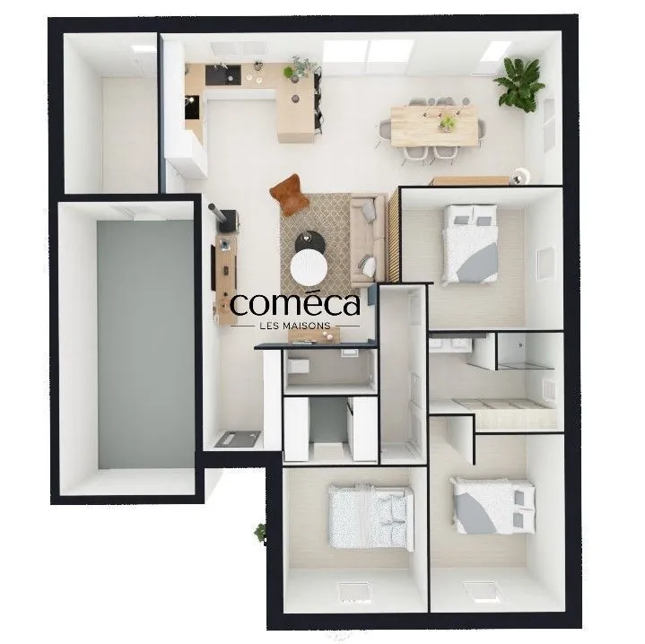 Maison neuve 97 m² à Poiroux (85440)