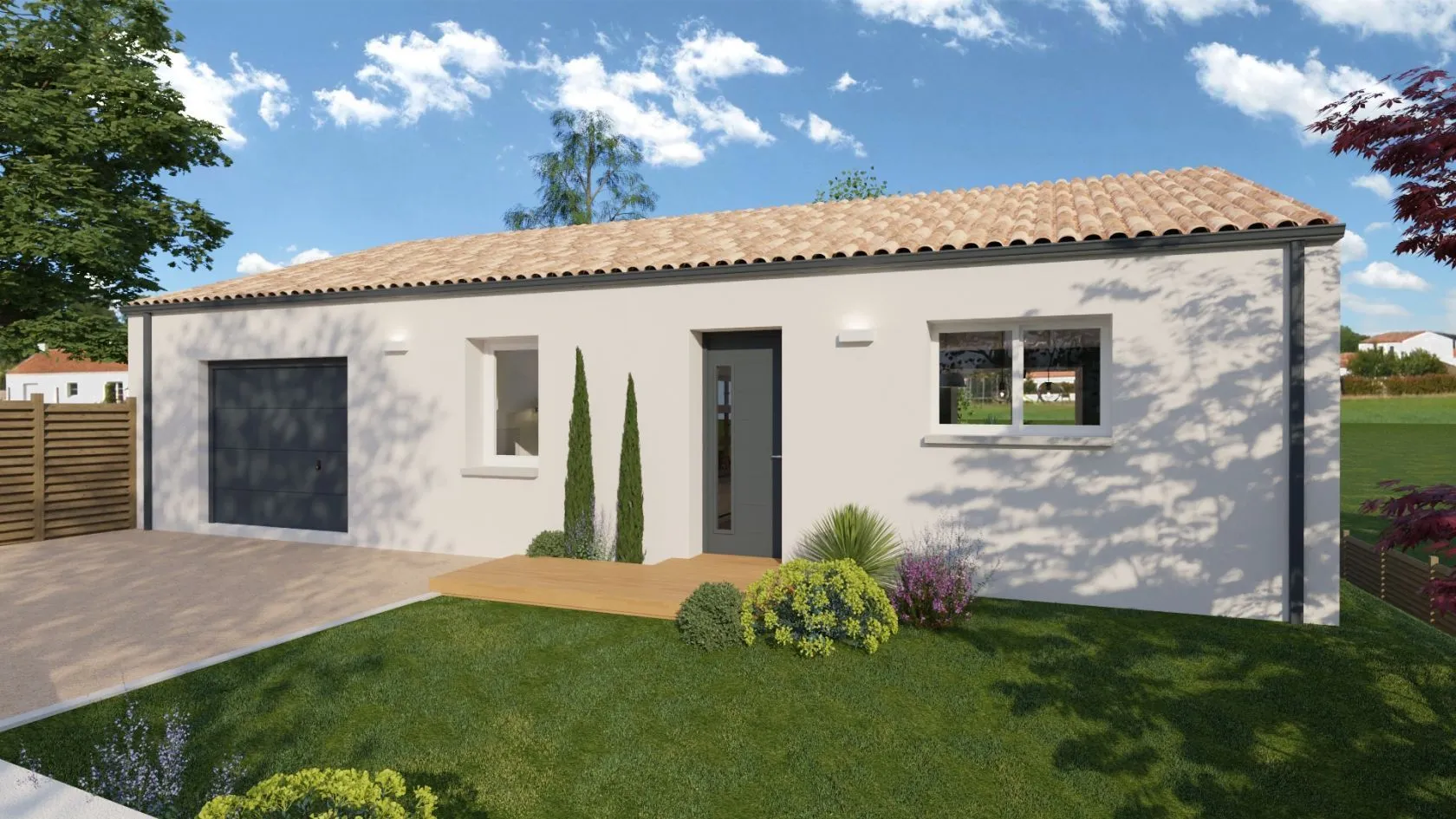 Maison neuve 85 m² à Moutiers-les-Mauxfaits (85540)