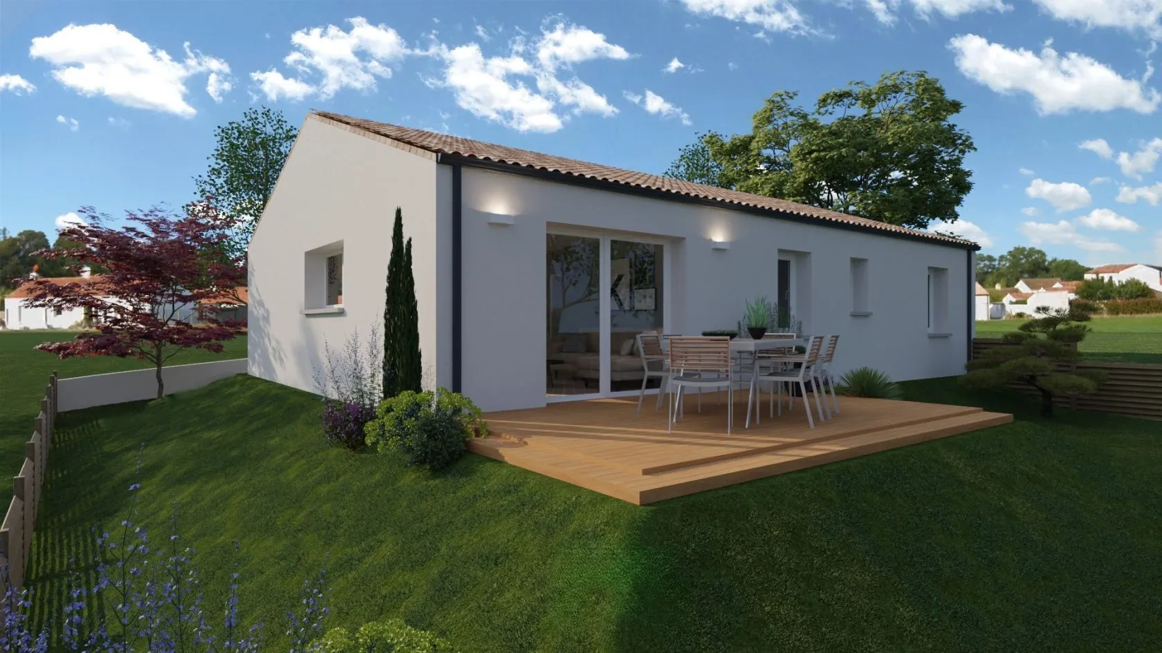 Maison neuve 85 m² à Moutiers-les-Mauxfaits (85540)