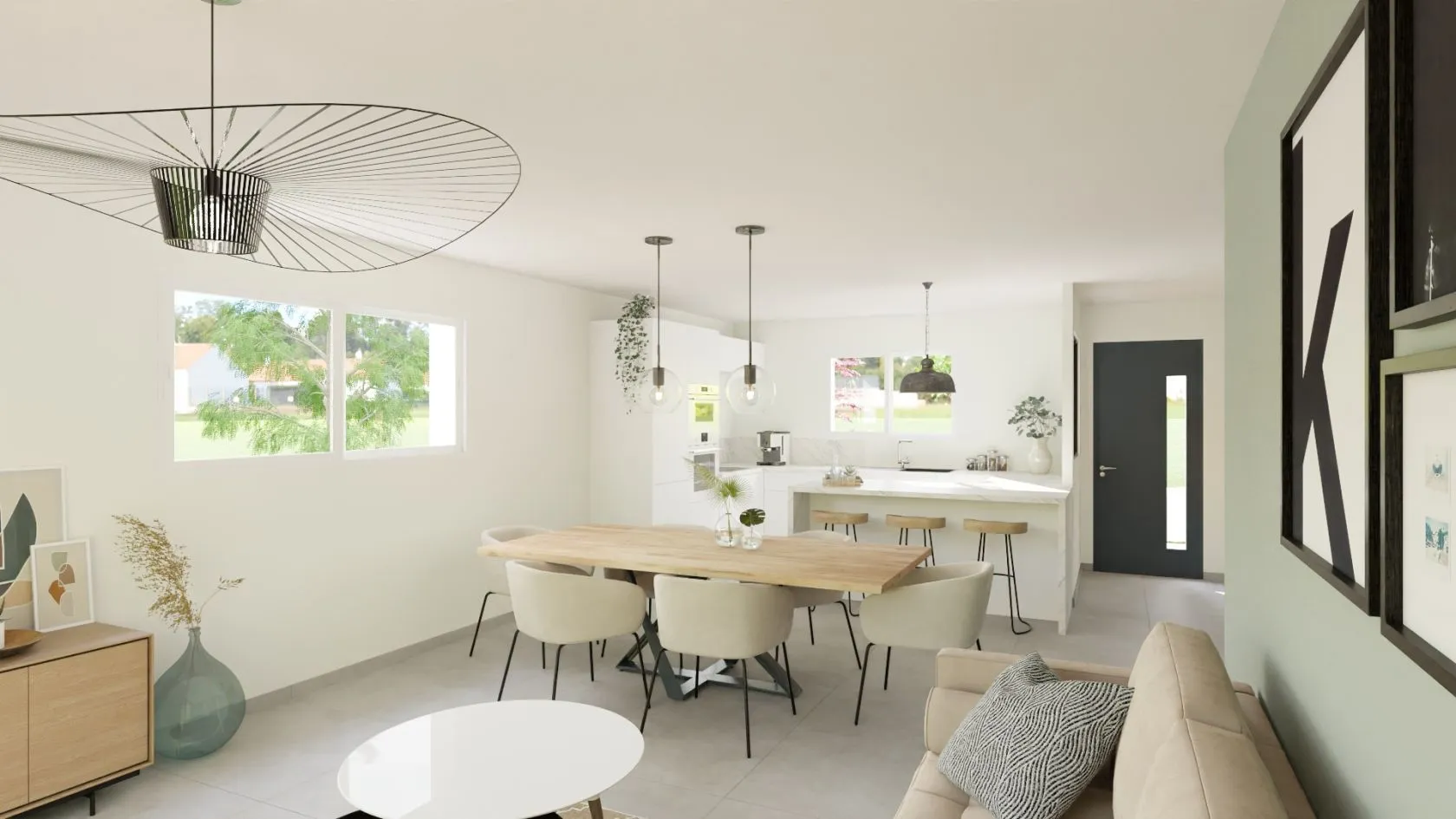 Maison neuve 85 m² à Moutiers-les-Mauxfaits (85540)