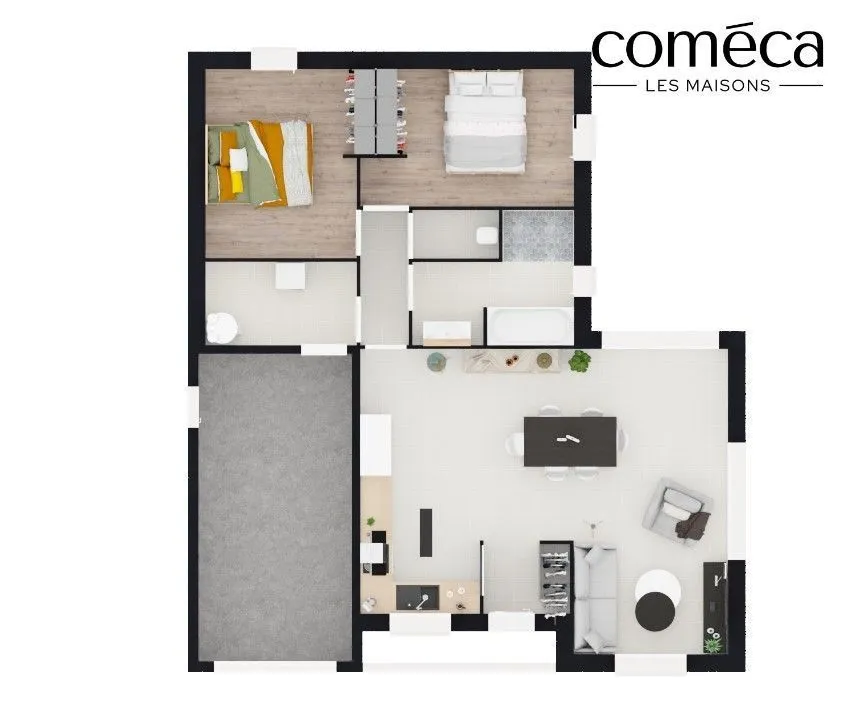 Maison neuve 78 m² à Moutiers-les-Mauxfaits (85540)
