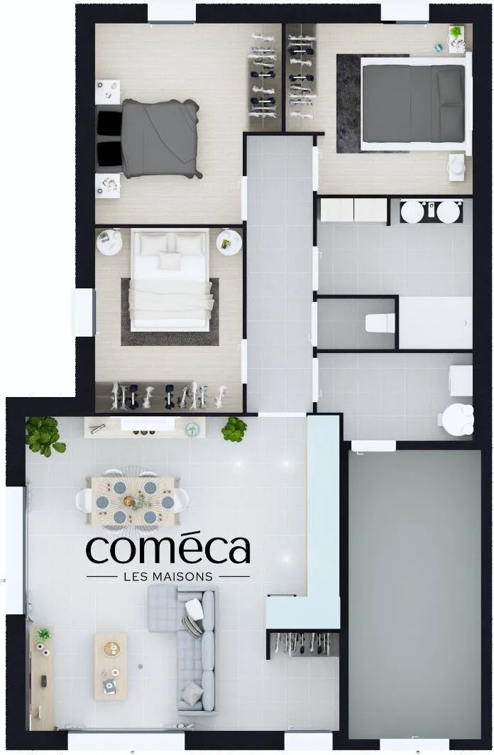 Maison neuve 88 m² à Saint-Benoist-sur-Mer (85540)