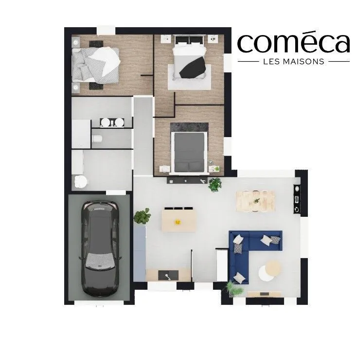 Maison neuve 96 m² à Moutiers-les-Mauxfaits (85540)