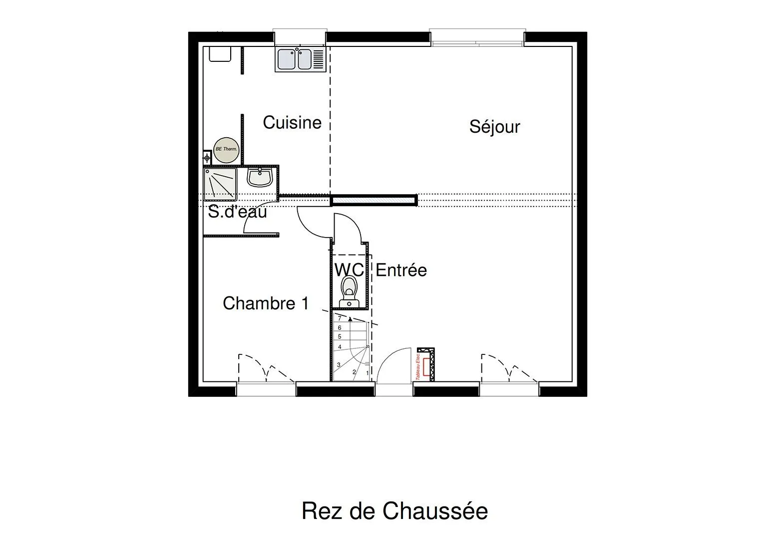 LEVER DU SOLEIL (bis)-R+C 109 T6 - 2L — modèle de maison