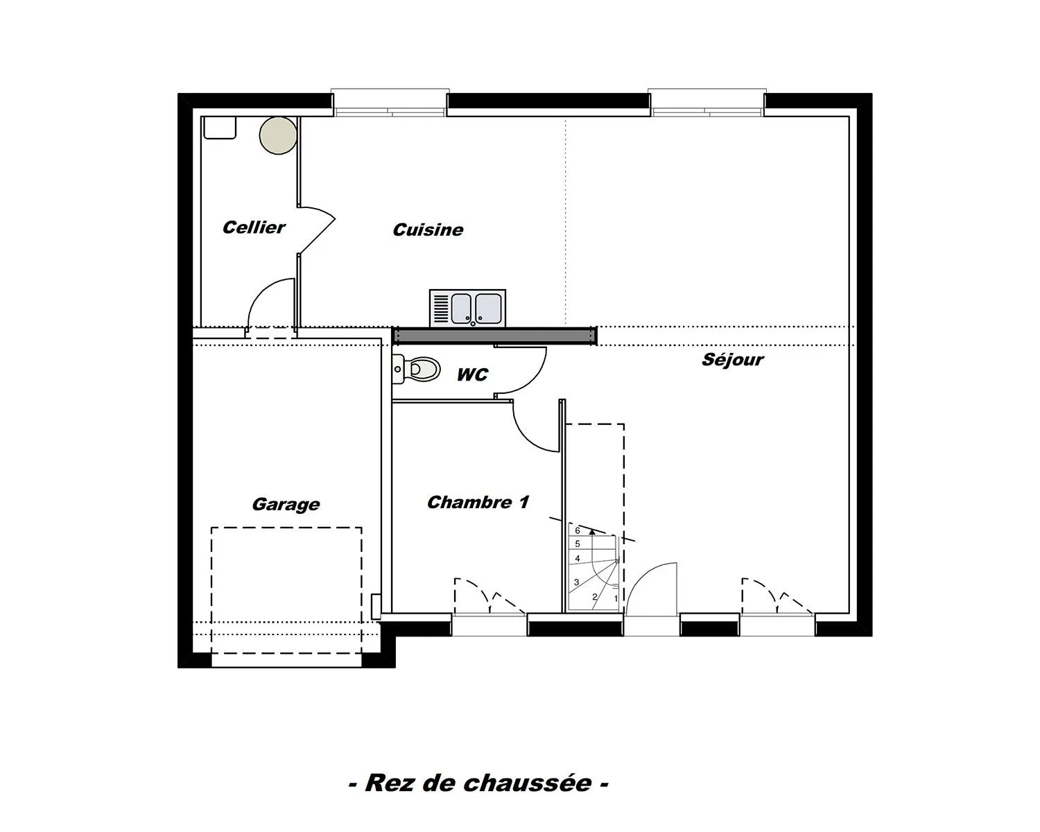 B-Séléné-R+C Gi 110 T6 - 5v+C — modèle de maison