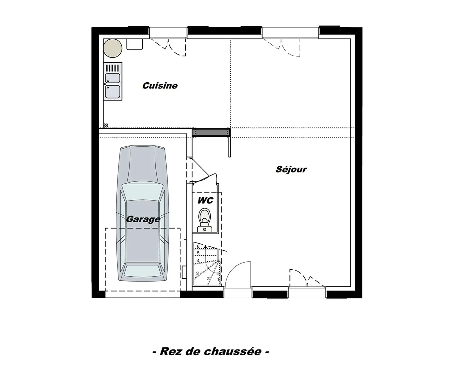 A-Mars-R+C Gi 80 T5 - 4cdt — modèle de maison