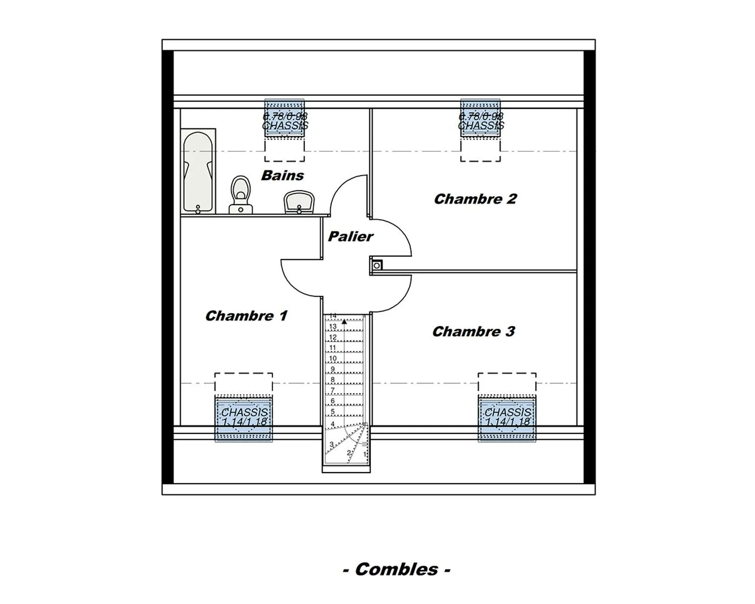 A-Mars-R+C Gi 80 T5 - 4cdt — modèle de maison