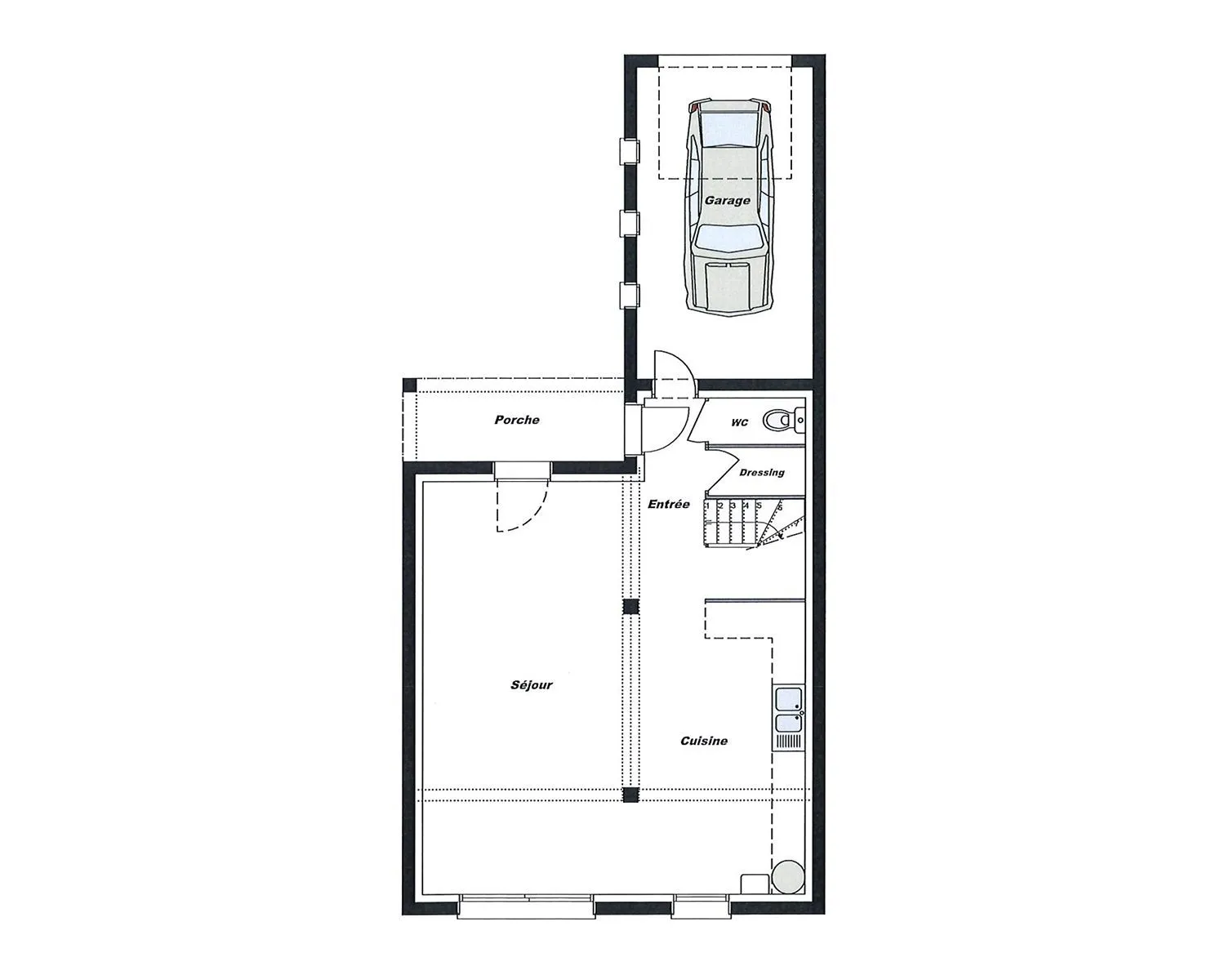 Topaze-R+1 95 T4 — modèle de maison