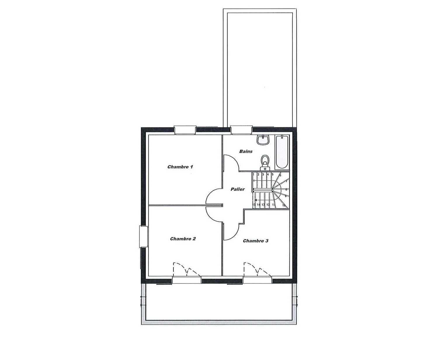 Topaze-R+1 95 T4 — modèle de maison