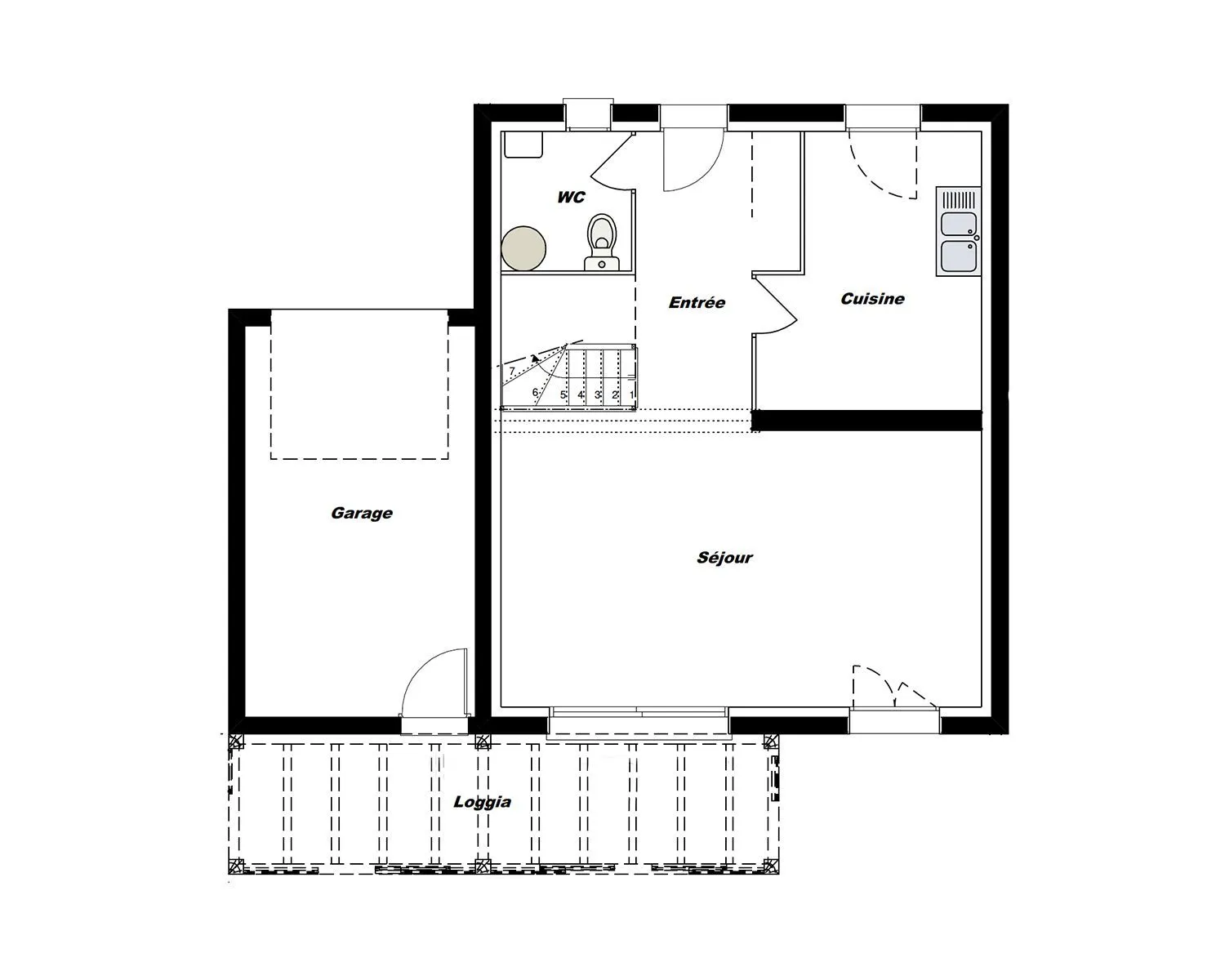 Saphir-R+1 90 T4 — modèle de maison