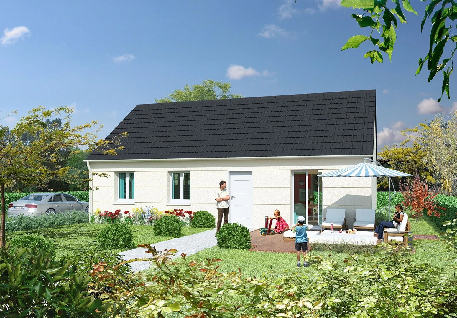 Maison neuve à Vaucourtois