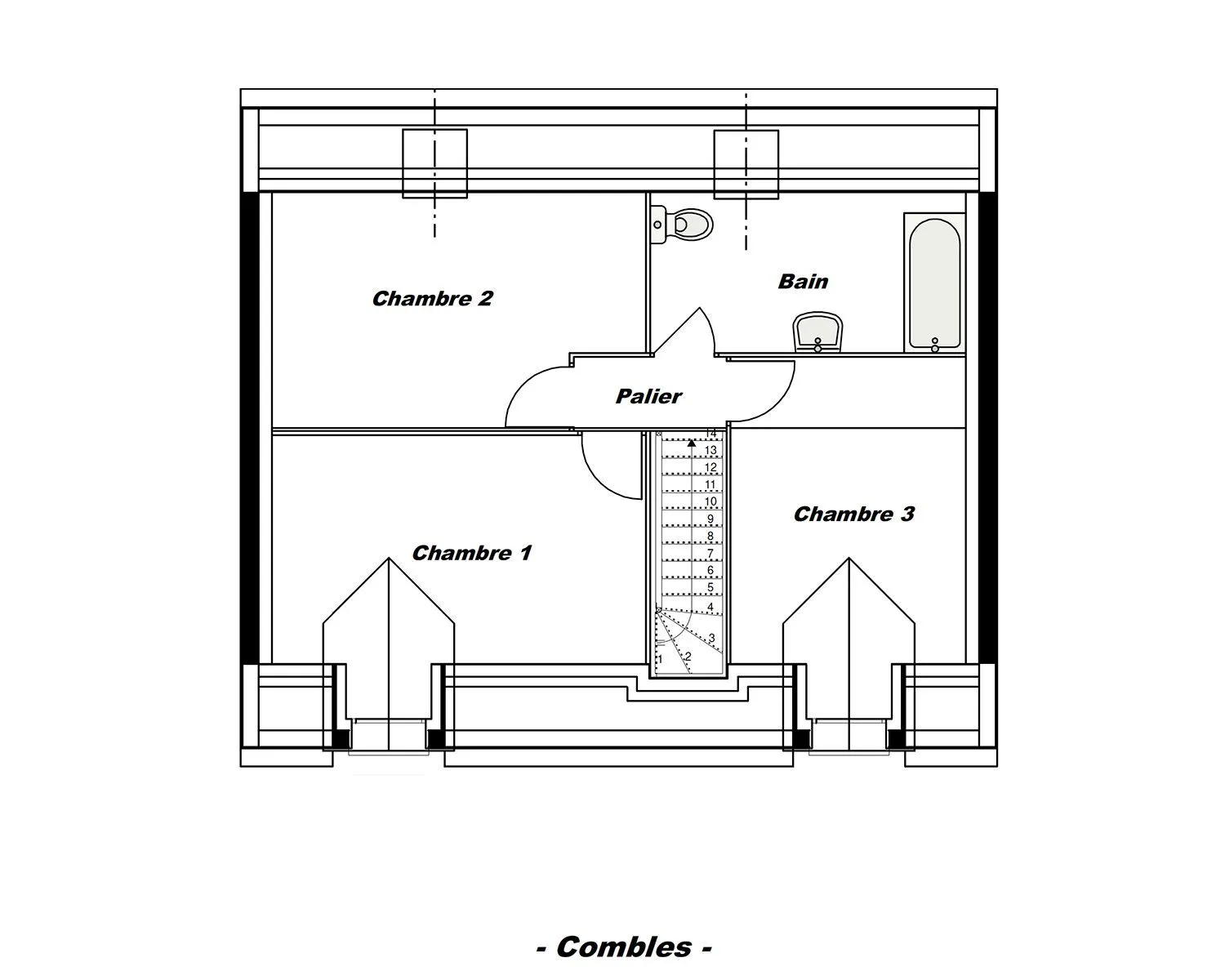 A-Eris-R+C 98 T6 — modèle de maison