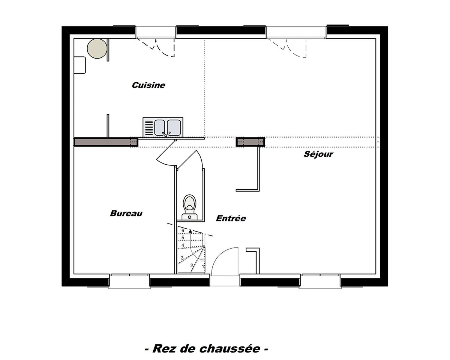 A-Haumea-R+1 120 T7 — modèle de maison