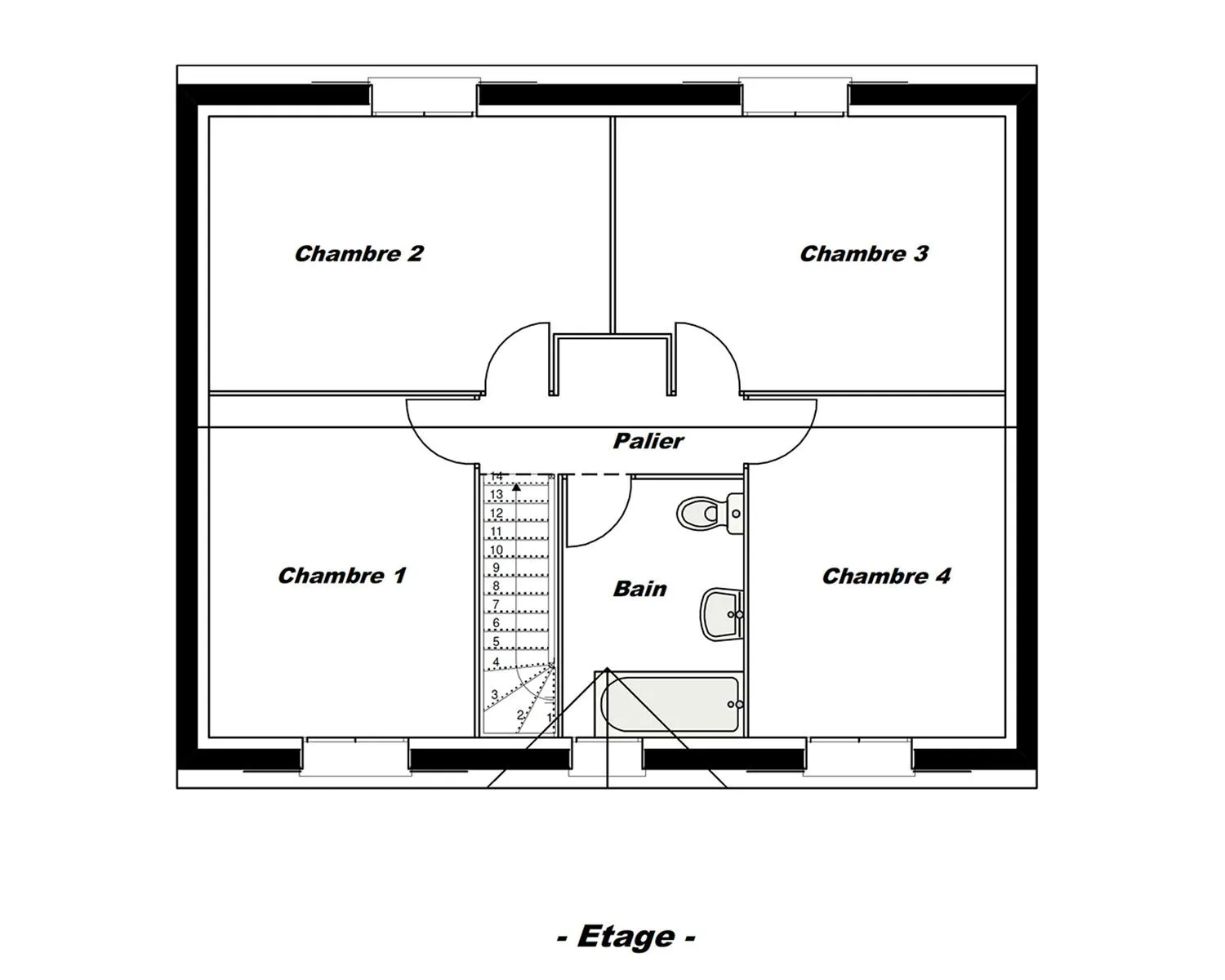 A-Haumea-R+1 120 T7 — modèle de maison