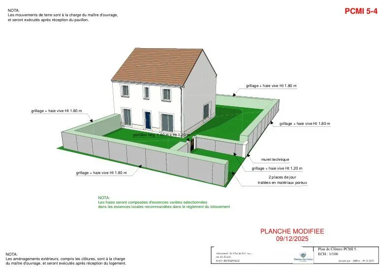 Maison neuve 152 m² à Sermaise (91530)