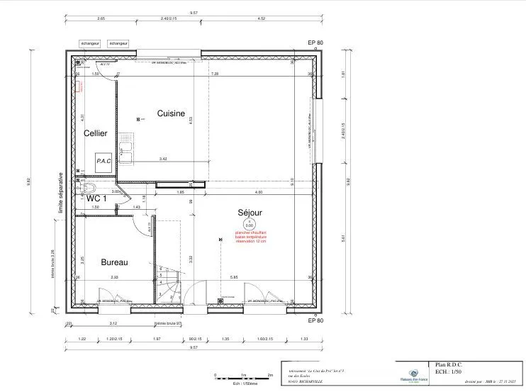 Maison neuve 152 m² à Sermaise (91530)