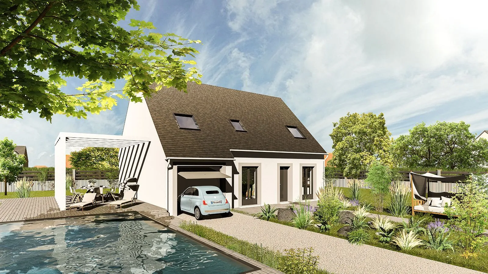 Maison neuve 114 m² à Soulaires (28130)