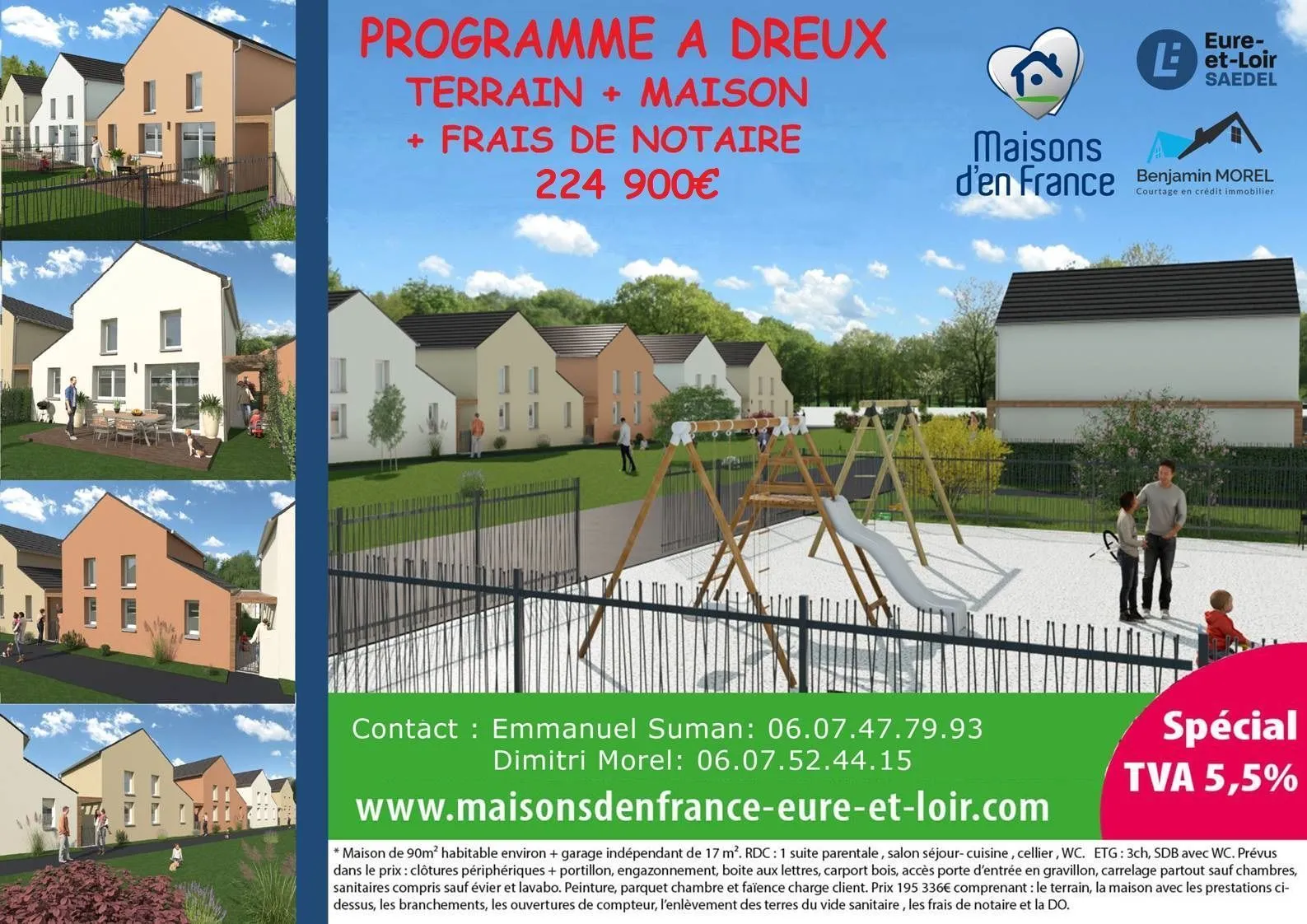Maison neuve 101 m² à Marcilly-la-Campagne (27320)