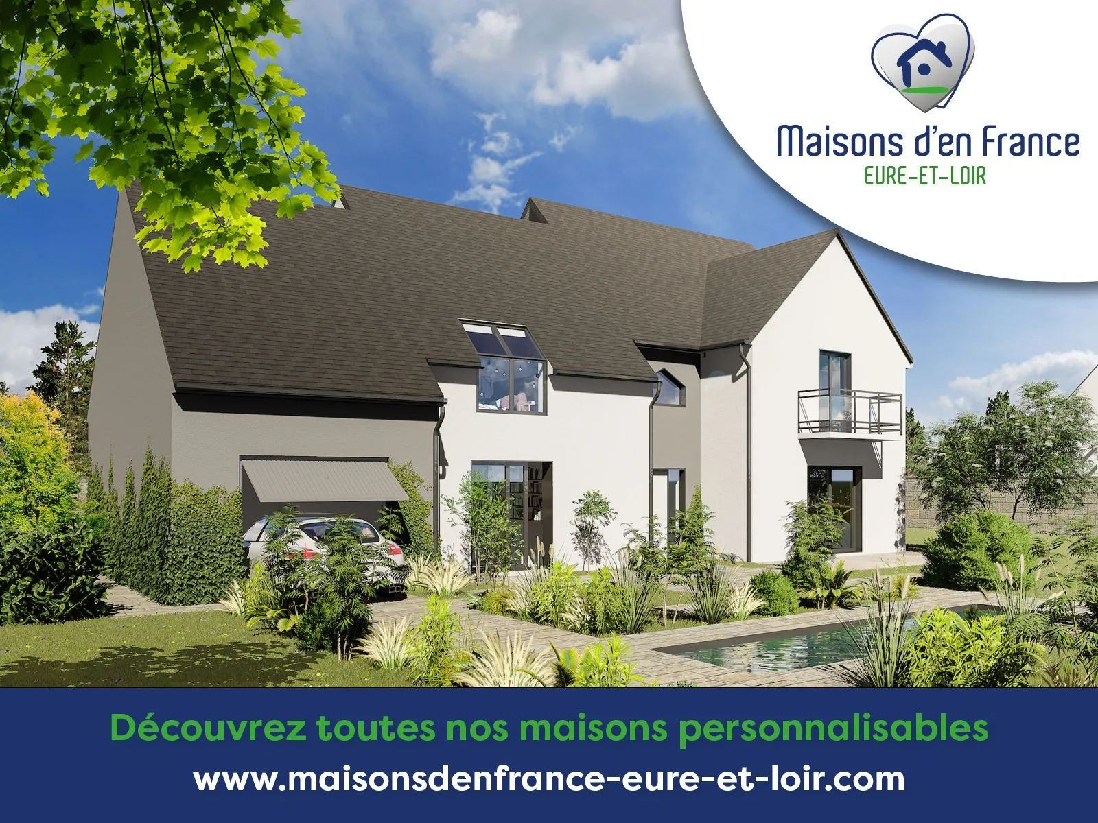 Maison neuve 80 m² à Voves (28150)